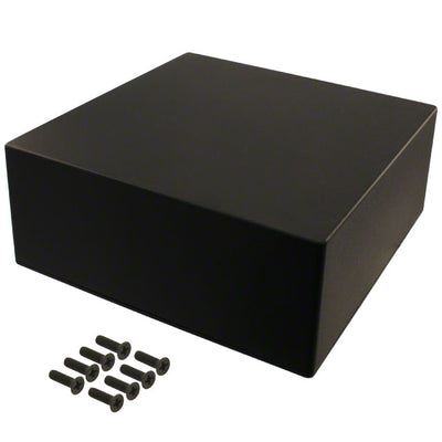 1550NBK by Hammond Manufacturing - BOX ALUM BLACK 9.850""L X 9.850""W