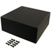 1550NBK by Hammond Manufacturing - BOX ALUM BLACK 9.850""L X 9.850""W