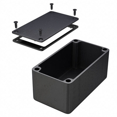 1550WBBK by Hammond Manufacturing - BOX ALUM BLACK 4.508""L X 2.520""W
