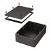 1550WEBK by Hammond Manufacturing - BOX ALUM BLACK 6.732""L X 4.764""W