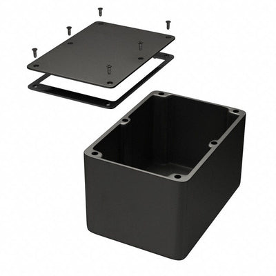 1550WFBK by Hammond Manufacturing - BOX ALUM BLACK 6.732""L X 4.764""W