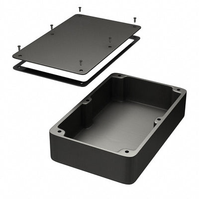 1550WJBK by Hammond Manufacturing - BOX ALUM BLK 10.827""L X 6.890""W