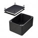 1550WKBK by Hammond Manufacturing - BOX ALUM BLACK 5.512""L X 4.016""W