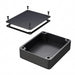 1550WMBK by Hammond Manufacturing - BOX ALUM BLACK 4.740""L X 3.953""W