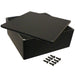 1550WNBK by Hammond Manufacturing - BOX ALUM BLACK 9.850""L X 9.850""W