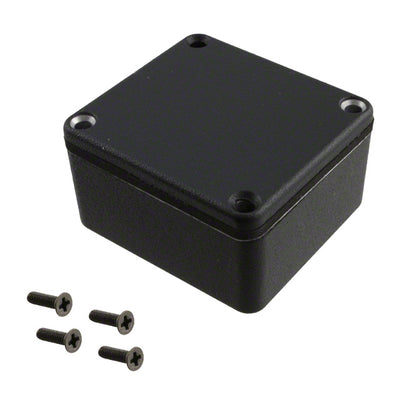 1550WQBK by Hammond Manufacturing - BOX ALUM BLACK 2.362""L X 2.165""W