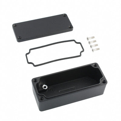 1550Z102BK by Hammond Manufacturing - BOX ALUM BLACK 3.551""L X 1.425""W