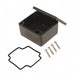 1550Z104BK by Hammond Manufacturing - BOX ALUM BLACK 2.535""L X 2.299""W