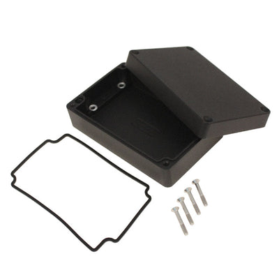 1550Z107BK by Hammond Manufacturing - BOX ALUM BLACK 4.937""L X 3.165""W