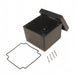 1550Z137BK by Hammond Manufacturing - BOX ALUM BLACK 4.756""L X 4.756""W