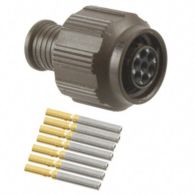 MKJ1A6W6-7SA by ITT Cannon, LLC - CONNECTOR PLUG FMALE 7POS GOLD CRIMP