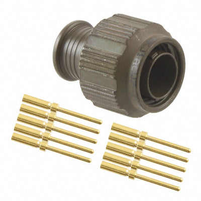 MKJ1A6W7-10PA by ITT Cannon, LLC - CONNECTOR PLUG MALE 10POS GOLD CRIMP