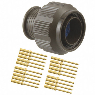MKJ1A6W9-19PA by ITT Cannon, LLC - CONNECTOR PLUG MALE 19POS GOLD CRIMP