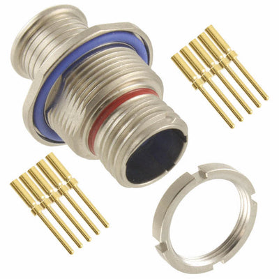 MKJ1A7F7-10PA by ITT Cannon, LLC - CONNECTOR RECPT MALE 10POS GOLD CRIMP