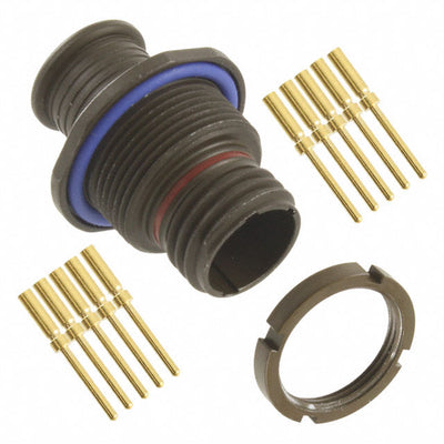 MKJ1A7W7-10PA by ITT Cannon, LLC - CONNECTOR RECPT MALE 10POS GOLD CRIMP