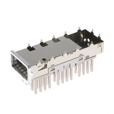 1551892-3 by TE Connectivity AMP Connectors - CONNECTOR ZQSFP+ CAGE W/HSINK R/A