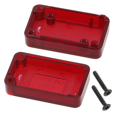 1551ATRD by Hammond Manufacturing - BOX ABS TRN RED 1.38""L X 0.790""W