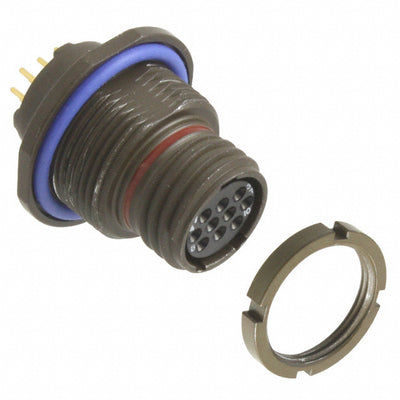 MKJ1C7W7-10DA by ITT Cannon, LLC - CONNECTOR RECPT FMALE 10POS GOLD SLDR