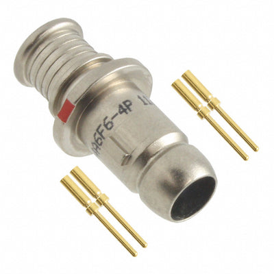 MKJ4A6F6-4P by ITT Cannon, LLC - CONNECTOR PLUG MALE 4POS GOLD CRIMP