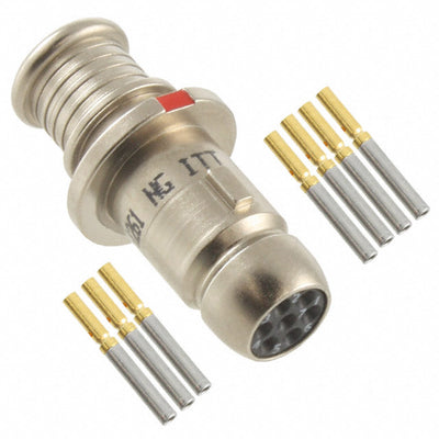 MKJ4A6F6-7S by ITT Cannon, LLC - CONNECTOR PLUG FMALE 7POS GOLD CRIMP