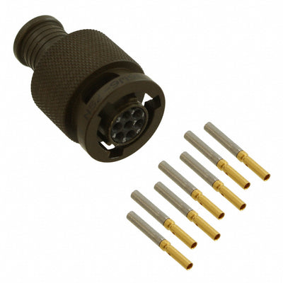 MKJ3A6W6-7SN by ITT Cannon, LLC - CONNECTOR PLUG FMALE 7POS GOLD CRIMP