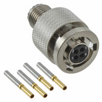 MKJ3B6F6-4SN by ITT Cannon, LLC - CONNECTOR PLUG FMALE 4POS GOLD CRIMP