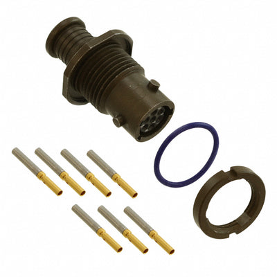 MKJ3A7W6-7SN by ITT Cannon, LLC - CONNECTOR RECPT FMALE 7POS GOLD CRIMP