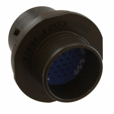 MKJ3A7W12-37PN by ITT Cannon, LLC - CONNECTOR RECPT MALE 37POS GOLD CRIMP