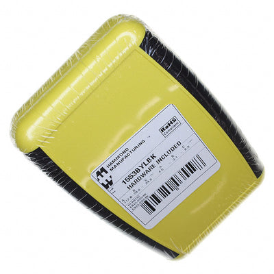 1553BYLBK by Hammond Manufacturing - BOX ABS YELLOW 4.615""L X 3.109""W