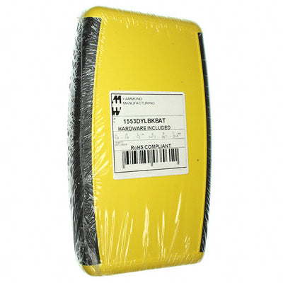 1553DYLBKBAT by Hammond Manufacturing - BOX ABS YELLOW 5.797""L X 3.504""W