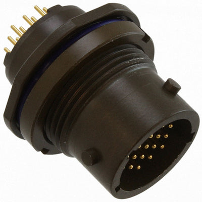 MKJ3C7W9-19BN by ITT Cannon, LLC - CONNECTOR RECPT MALE 19POS GOLD SOLDER