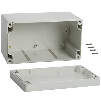 1554KGY by Hammond Manufacturing - BOX ABS GRAY 6.299""L X 3.543""W