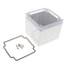 1554LA2GYCL by Hammond Manufacturing - BOX PLAS GRAY 4.134""L X 4.134""W