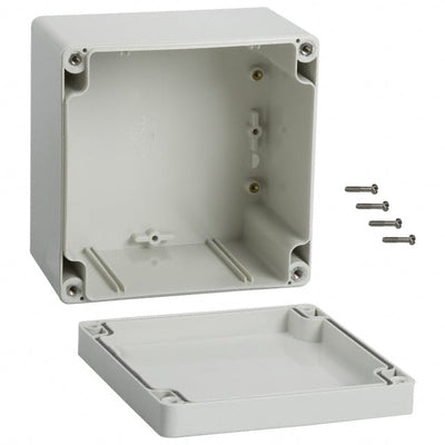 1554PGY by Hammond Manufacturing - BOX ABS GRAY 4.724""L X 4.724""W