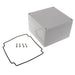 1554QAGY by Hammond Manufacturing - BOX ABS GRAY 5.512""L X 5.512""W