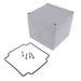1555LAGY by Hammond Manufacturing - BOX ABS GRAY 4.134""L X 4.134""W