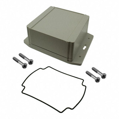 1555NF42GY by Hammond Manufacturing - BOX ABS GRAY 4.723""L X 4.723""W