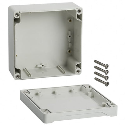 1555NGY by Hammond Manufacturing - BOX ABS GRAY 4.724""L X 4.724""W