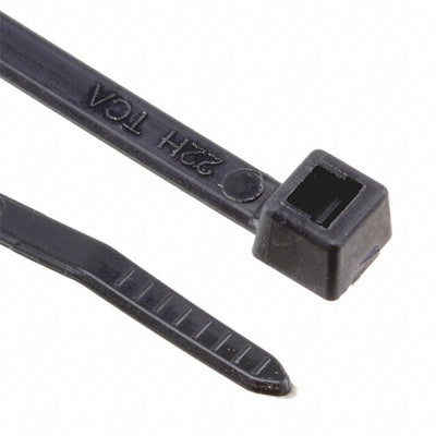 156-00066 by HellermannTyton - CABLE TIE LOCKING BLK 50LBS 1.25