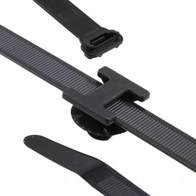 156-00068 by HellermannTyton - CABLE TIE LOCKING BLACK 120LBS 9