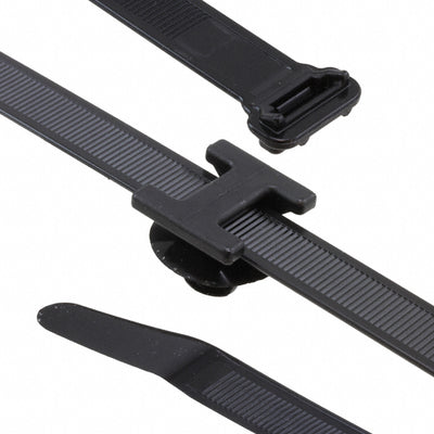 156-00070 by HellermannTyton - CABLE TIE LOCKING BLK 120LBS 1.25