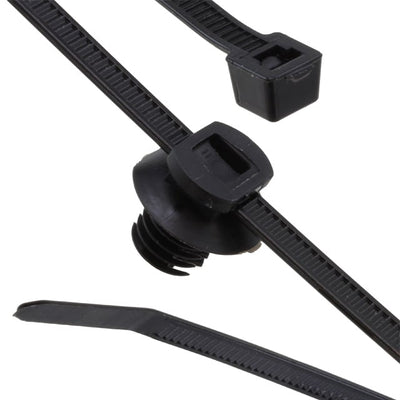156-00378 by HellermannTyton - CABLE TIE LOCKING BLK 50LBS 1.25