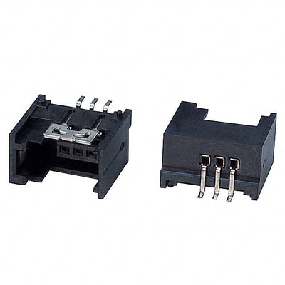 1565994-3 by TE Connectivity AMP Connectors - CONNECTOR HDR 3POS 0.079 GOLD SMD R/A