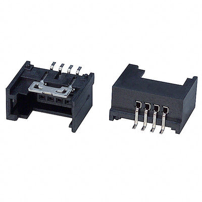 1565994-4 by TE Connectivity AMP Connectors - CONNECTOR HDR 4POS 0.079 GOLD SMD R/A