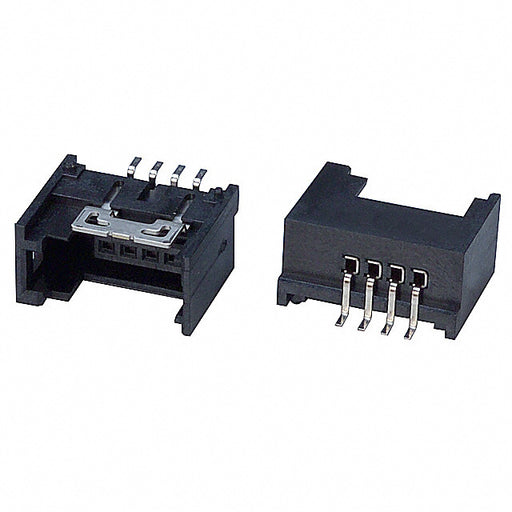 1565994-4 by TE Connectivity AMP Connectors - CONNECTOR HDR 4POS 0.079 GOLD SMD R/A