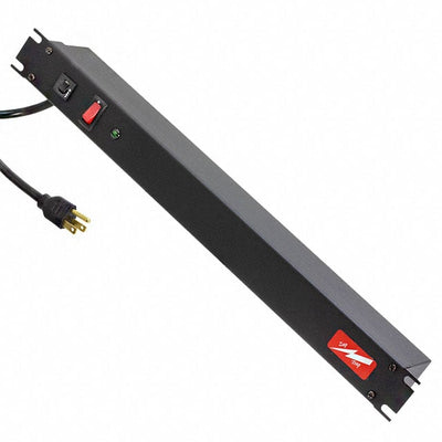 1583H6B1SBK by Hammond Manufacturing - SURGE SUPPRESSR 6OUT 15'CORD BLK