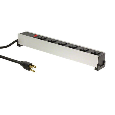 1584H6B1RA by Hammond Manufacturing - POWER STRIP 17"" 15A 6OUT 15