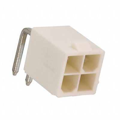 1586863-4 by TE Connectivity AMP Connectors - CONNECTOR HEADER R/A 4POS 4.2MM