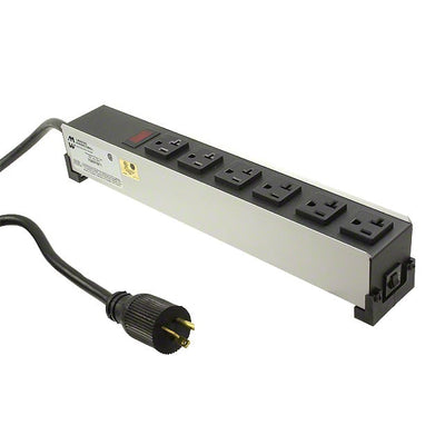 1589T6G1 by Hammond Manufacturing - POWER STRIP14"" 20A 6OUT 15'CR