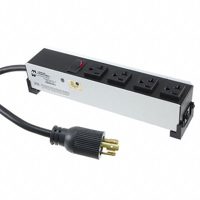 1589H4D1 by Hammond Manufacturing - POWER STRIP 11"" 20A 4OUT 15'C